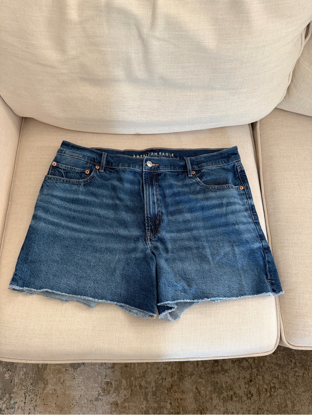 American Eagle Outfitters Dark Blue Denim Shorts